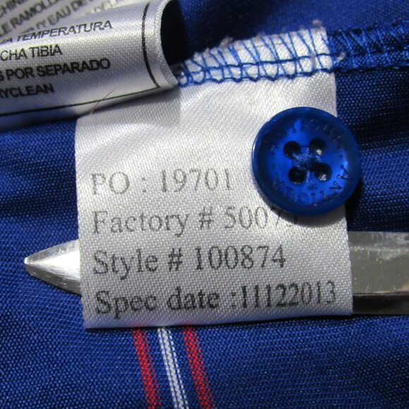 Antigua Philadelphia Phillies 2013 XL Mens Blue/Red Compass Short Sleeve Polo - Picture 12 of 15